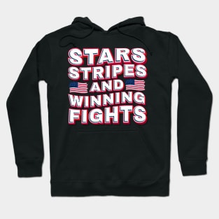 Stars Stripes and Winning Fights .aldz Hoodie